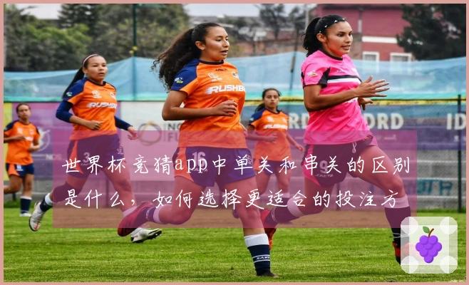 世界杯竞猜app中单关和串关的区别是什么，如何选择更适合的投注方式？