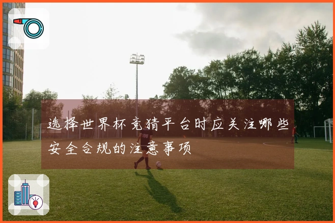 选择世界杯竞猜平台时应关注哪些安全合规的注意事项