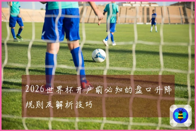 2026世界杯开户前必知的盘口升降规则及解析技巧